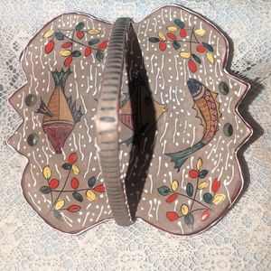 Volpi Deruta pottery basket.